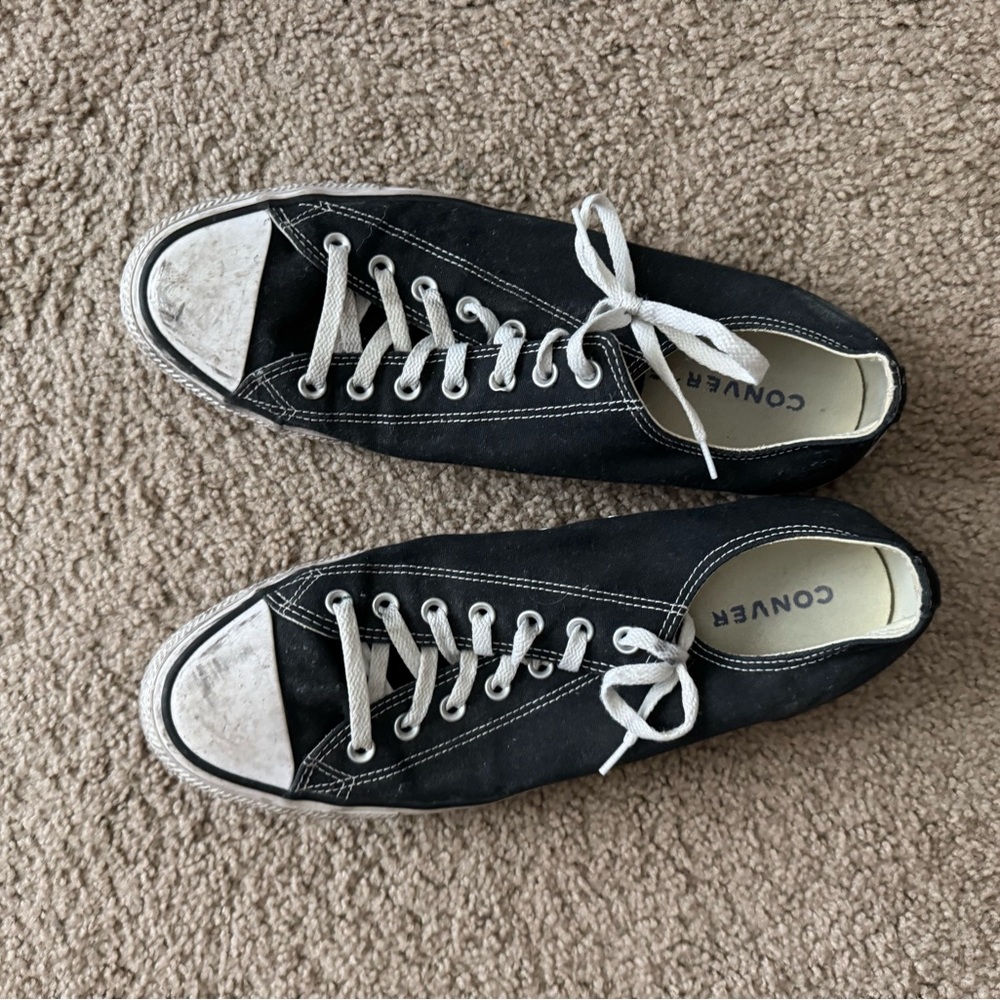 Converse Black Canvas Sneakers